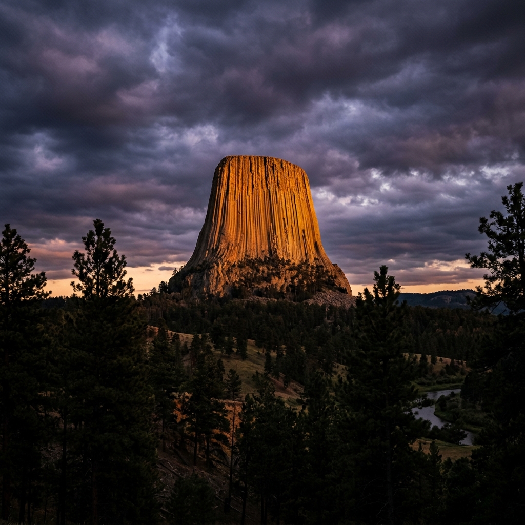 Devils Tower at golden hour — Star Medicine